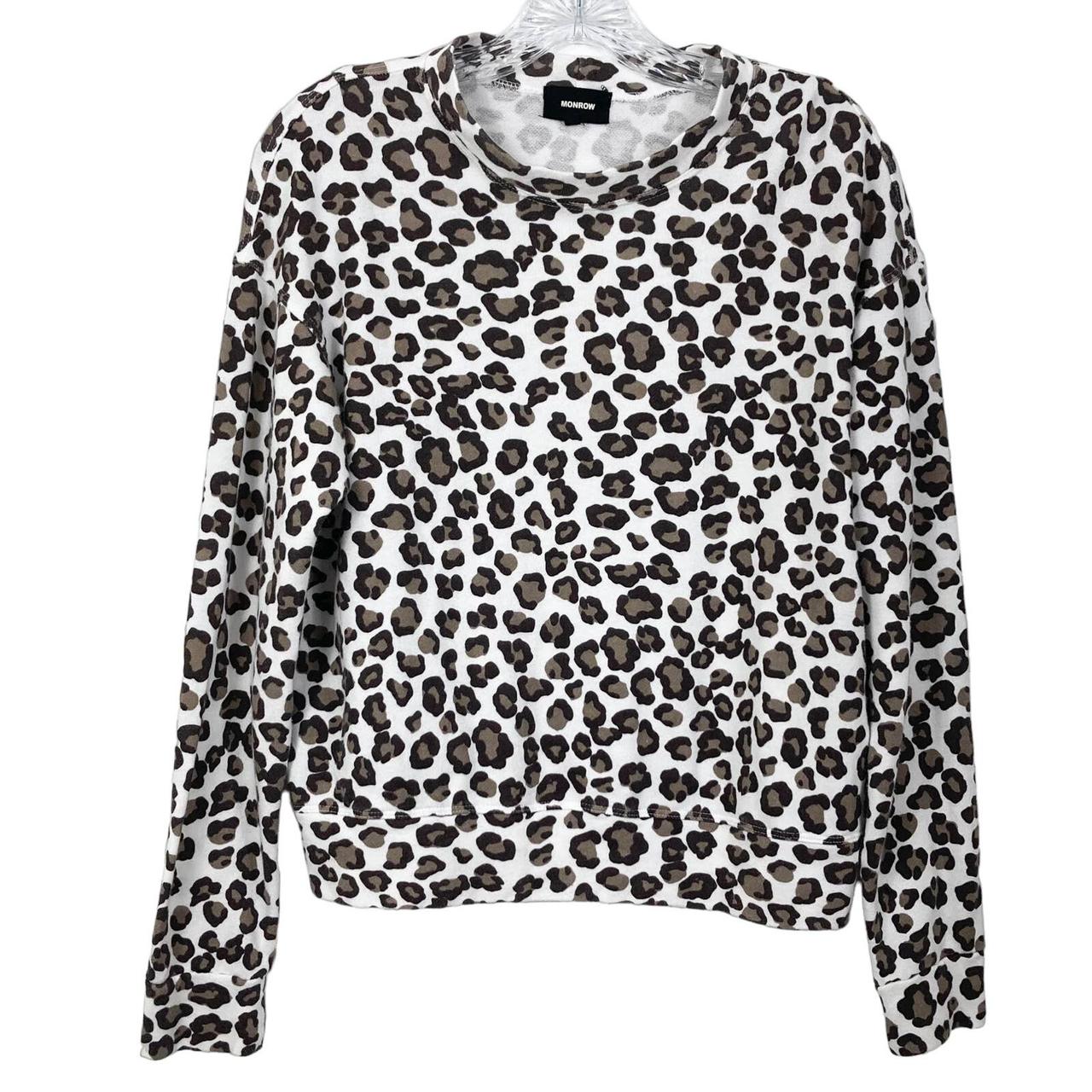 MONROW Leopard Sweatshirt in Tencel. Depop