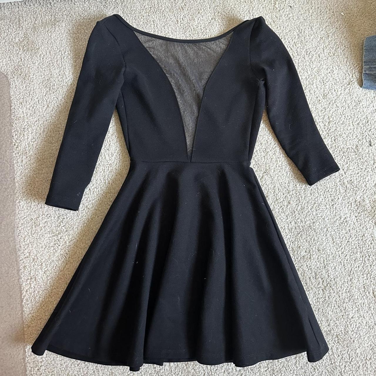 American apparel black skater dress best sale