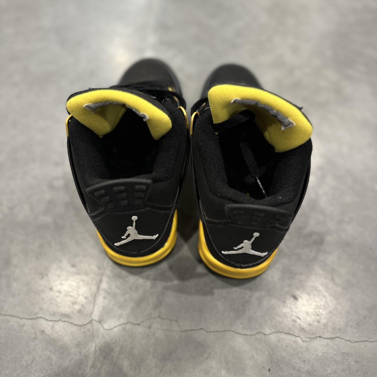 Jordan Black and Yellow Trainers | Depop