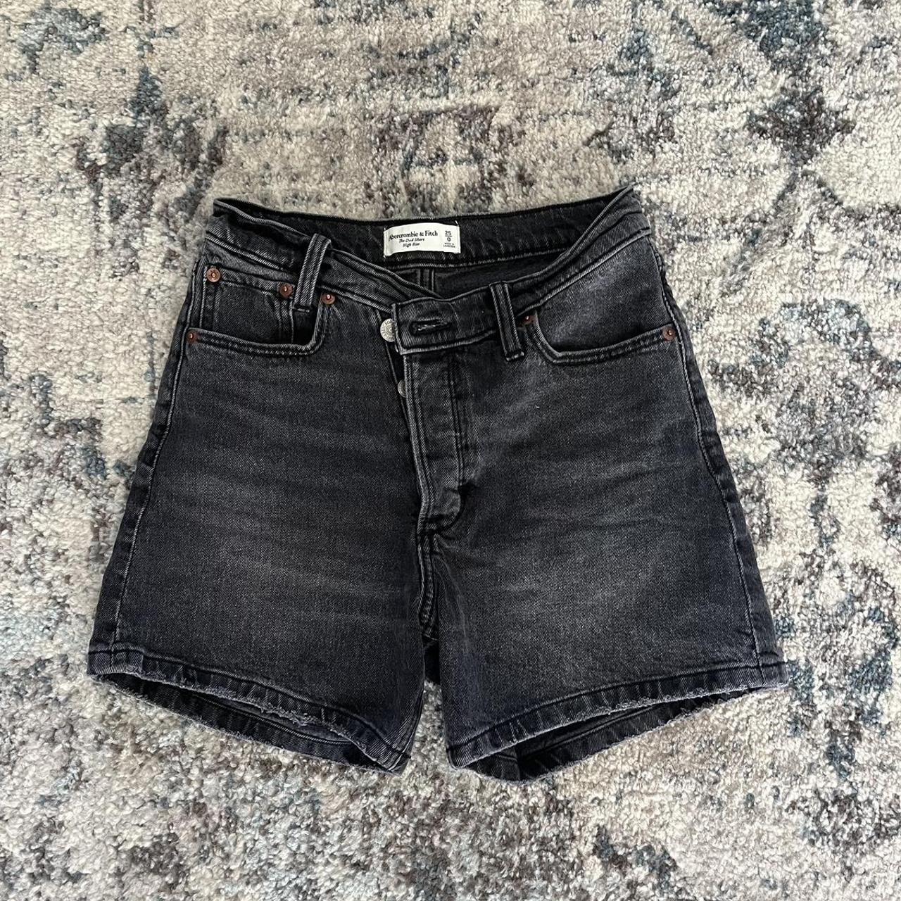 Abercrombie & Fitch Dad Shorts in black! size... Depop