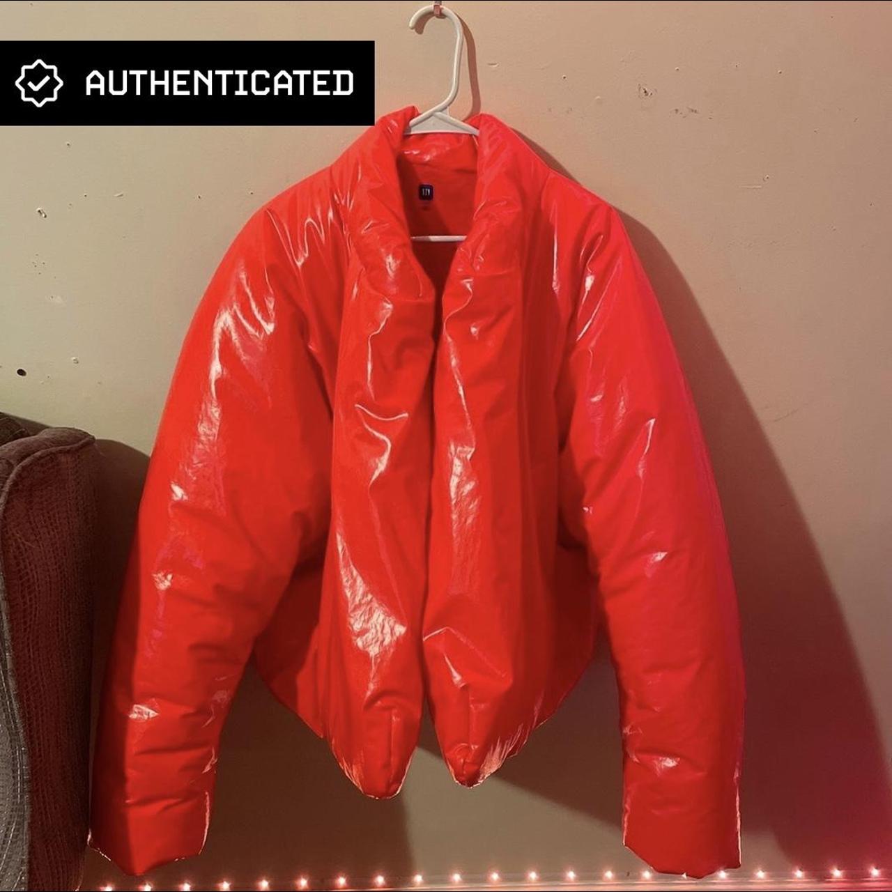 yeezy red jacket
