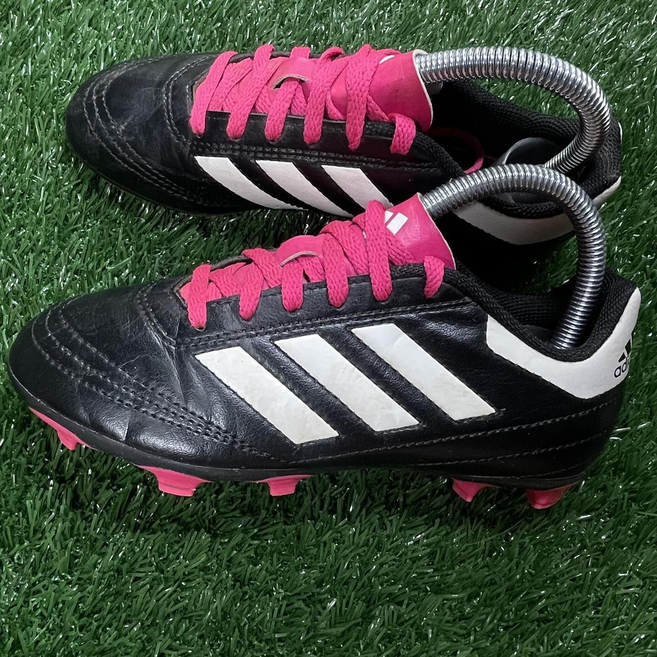 Adidas Soccer Cleats, Black, discount Pink, and White, Brand New, size 6 kids