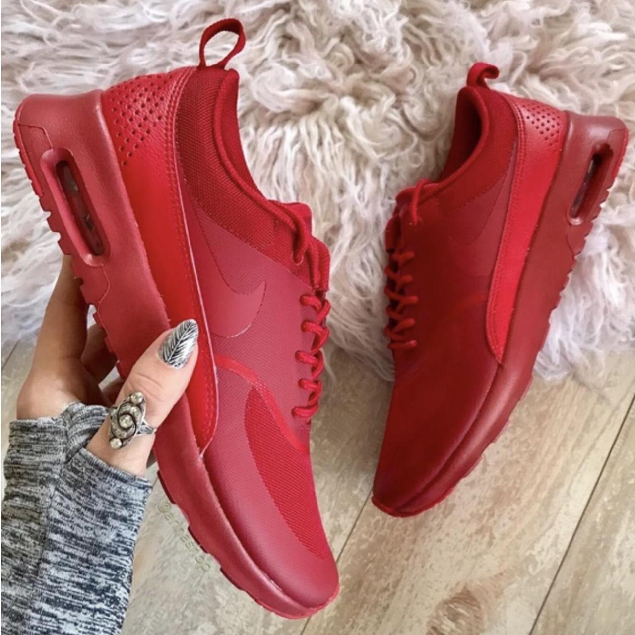 Air max thea red womens best sale