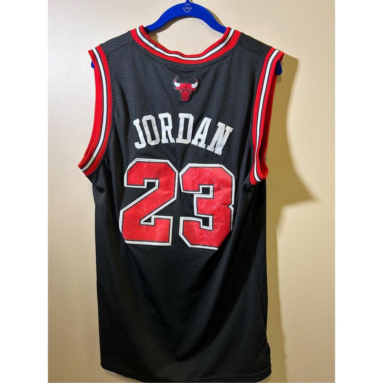 Nike Micheal Jordan Chicago Bulls black pinstripe - Depop