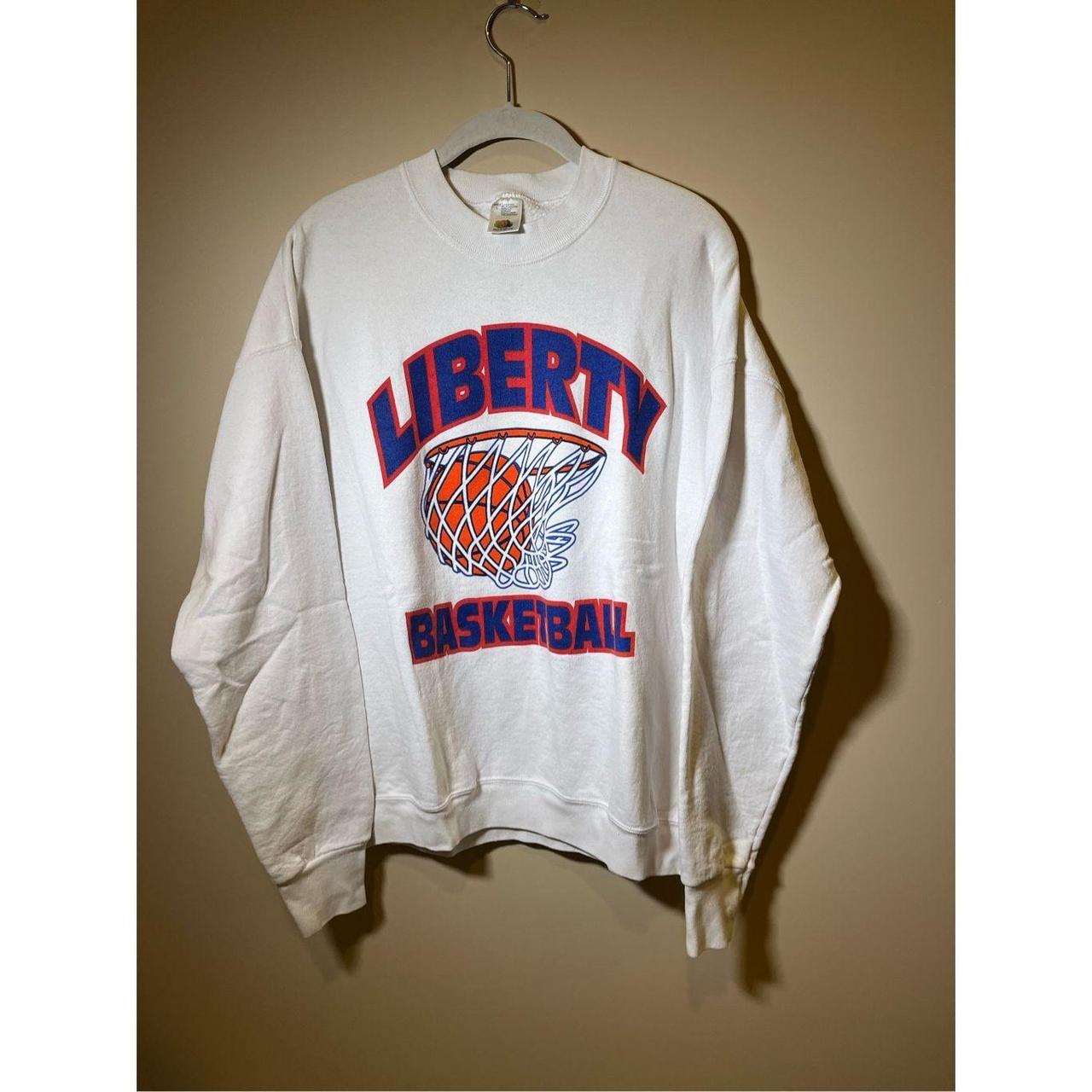 Vintage 1990 Liberty University basketball... - Depop