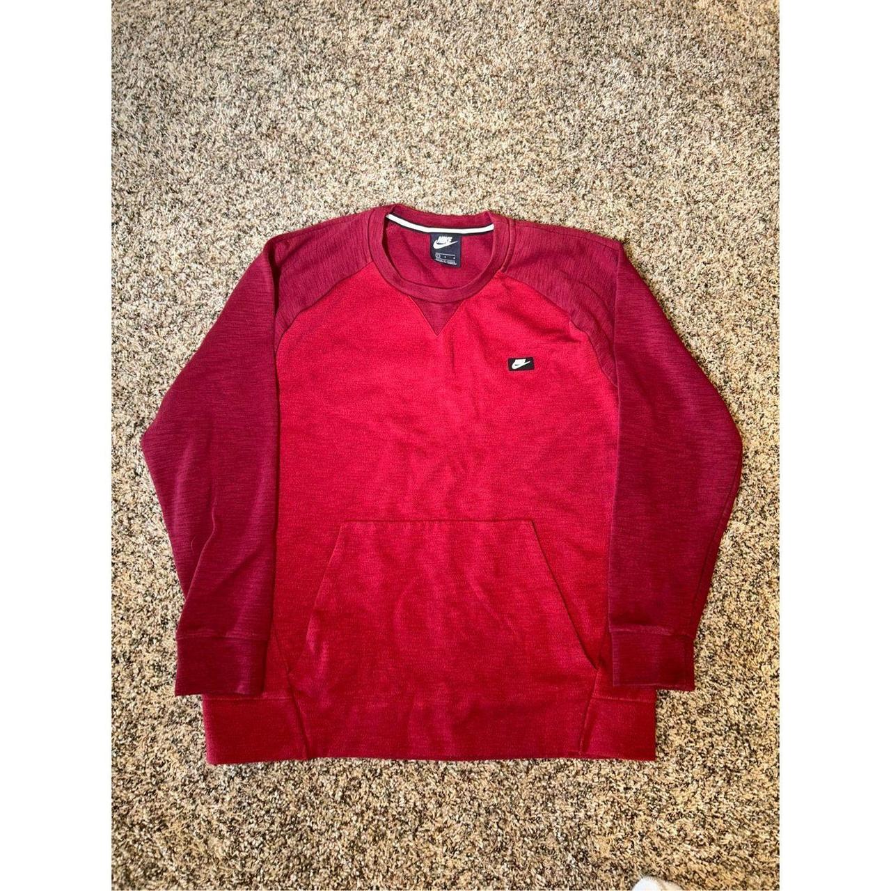 Nike Optic Crewneck Sweatshirt Adult L Red Pullover. Depop