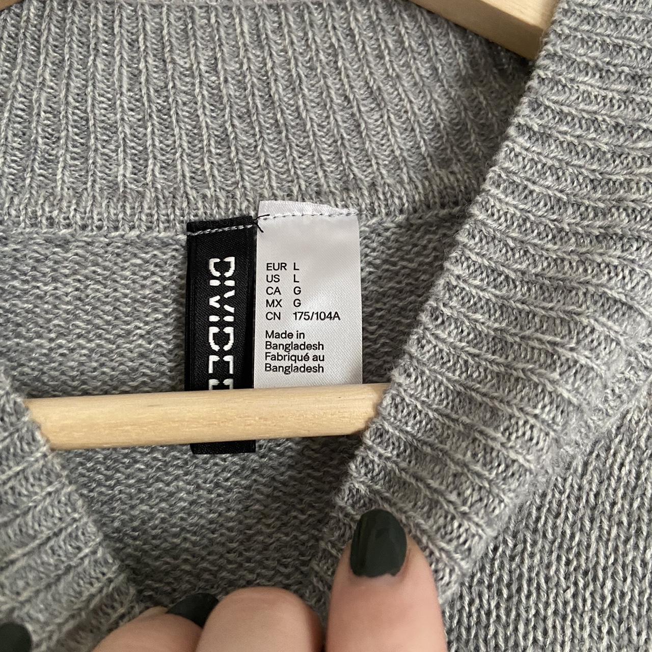 H&M grey cropped sweater. Never worn. - Depop