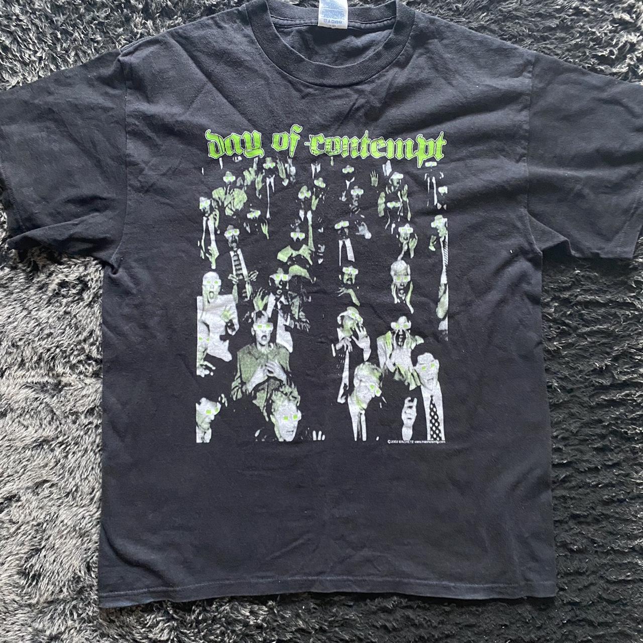 Day Of Contempt Band Shirt Depop   P0 