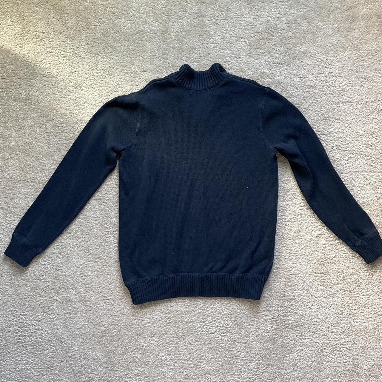 Eddie Bauer navy blue quarter zip size TL. Worn a... - Depop