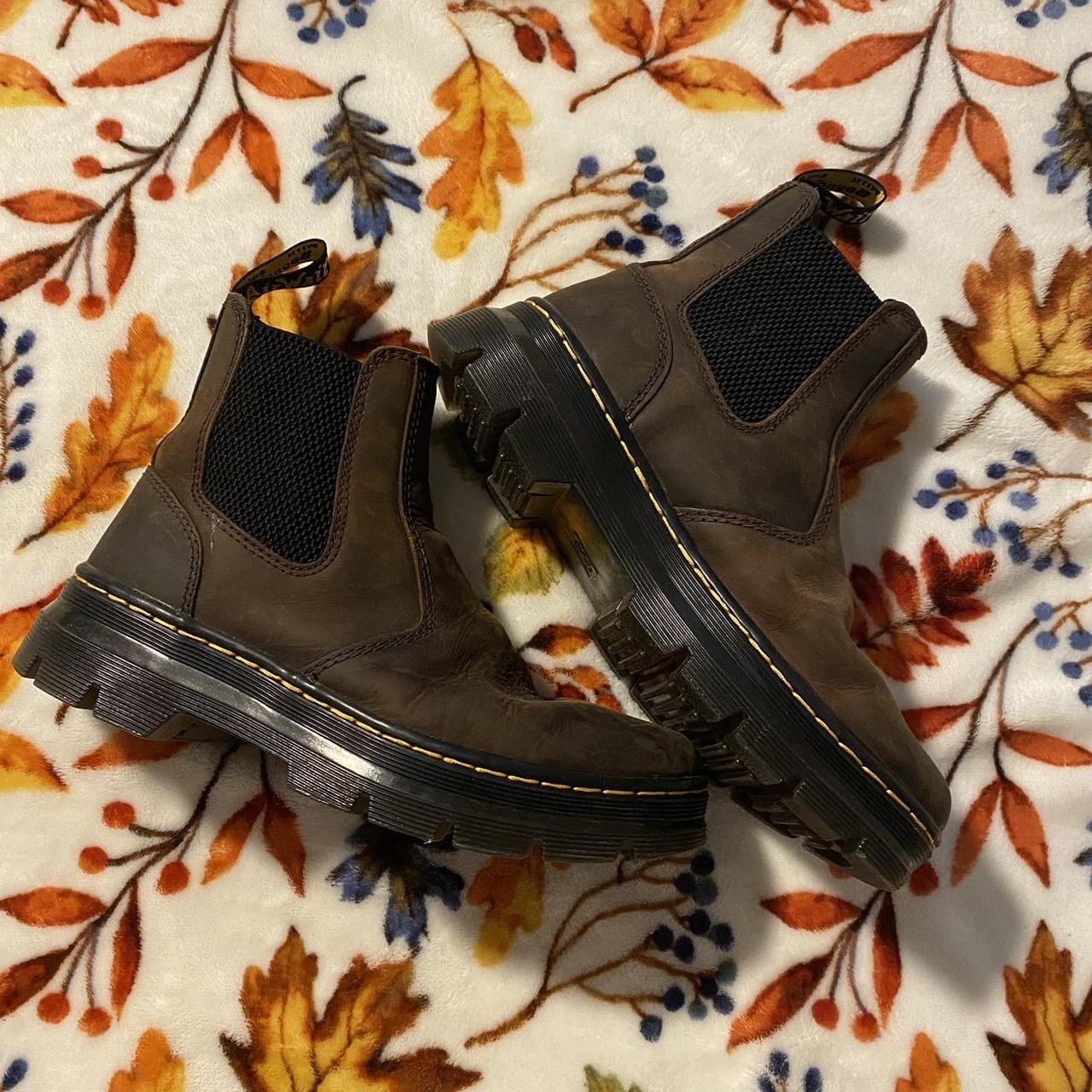 Brown Doc Marten Boots Size 5 In Mens And 7 In Depop