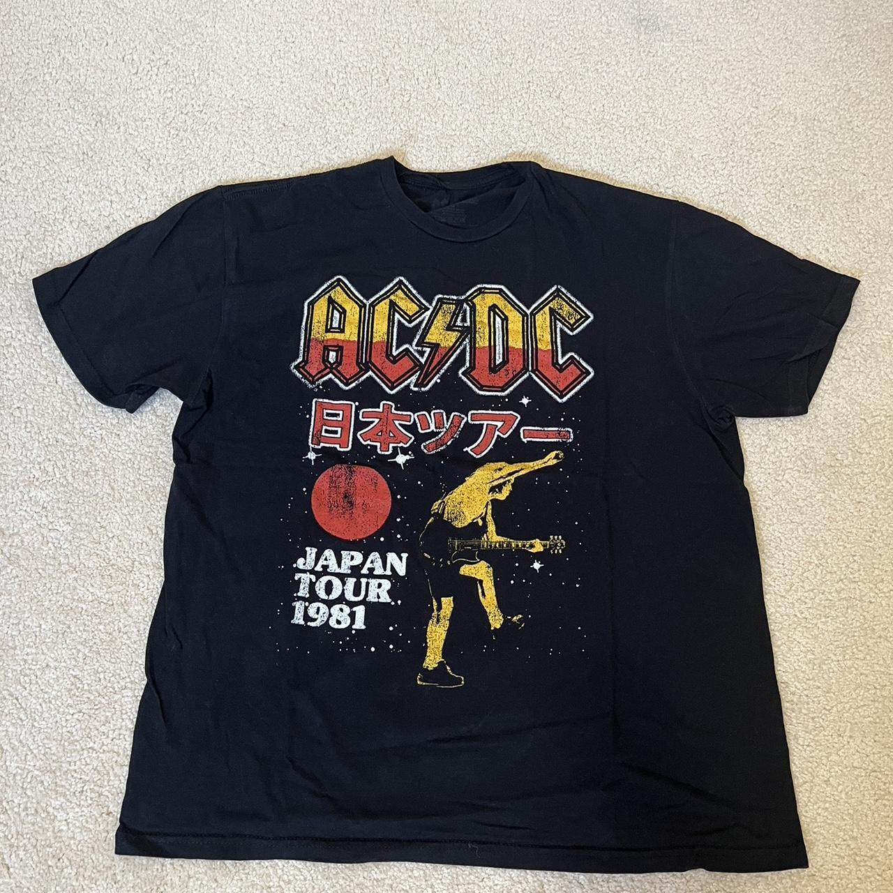 AC/DC Japan Graphic T-Shirt - Depop