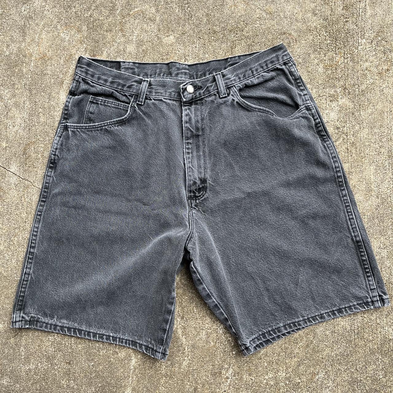 Vintage wrangler jorts Great condition Sun fade... - Depop