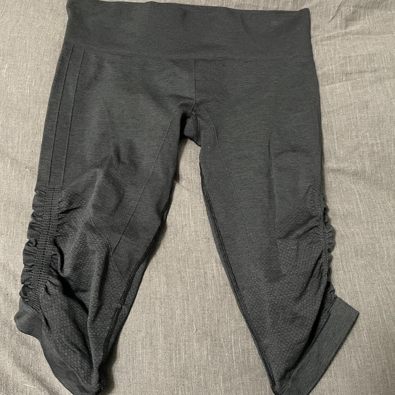 Black Lululemon leggings high waisted capris with... - Depop