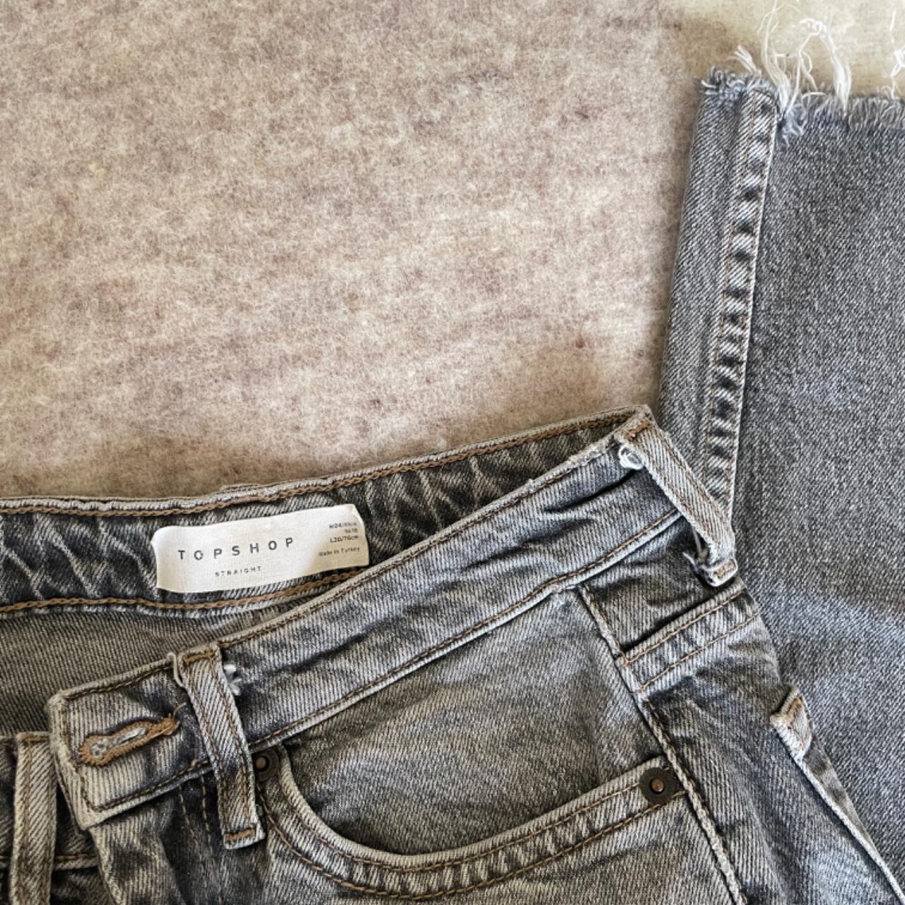 Topshop straight leg editor jeans, W24 L30 (fits