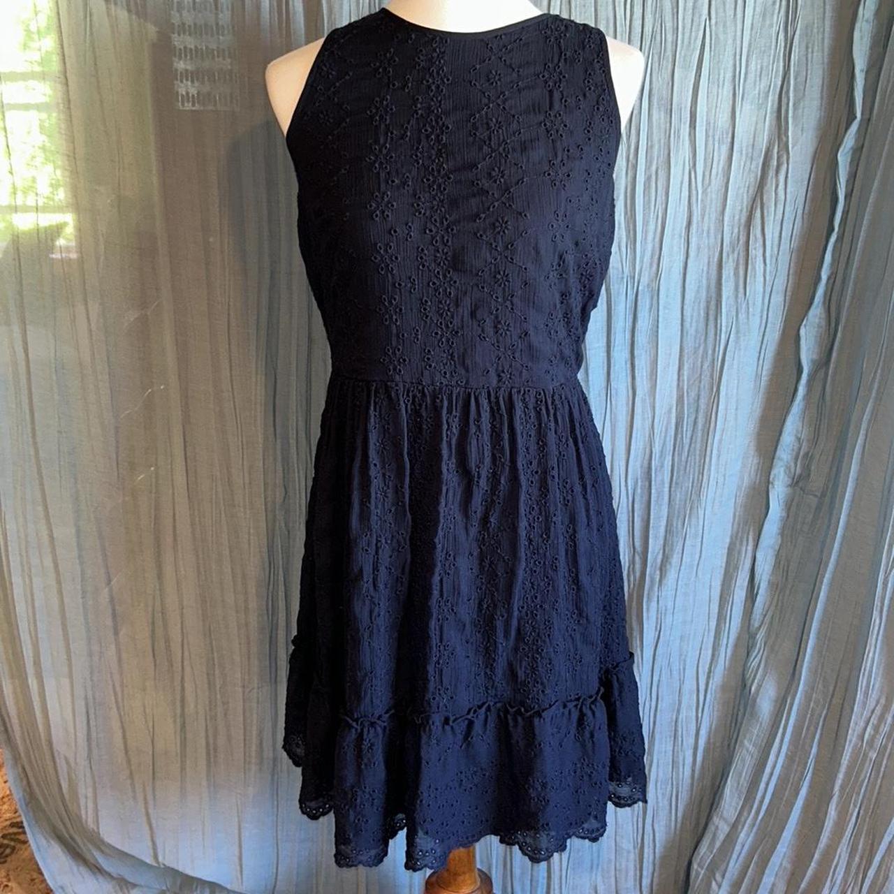 Loft navy dress best sale