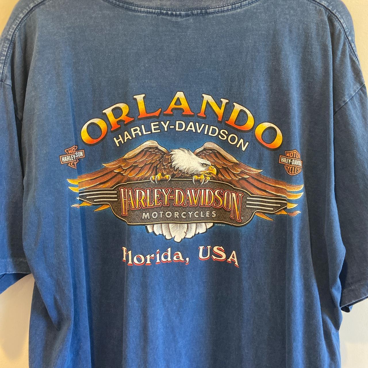 Harley Davidson Men's Navy Tshirt Depop