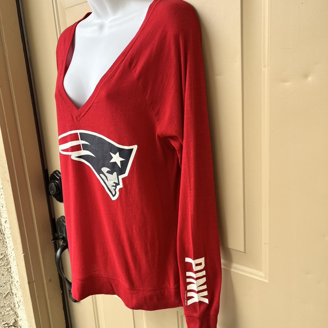 PINK Victoria's Secret, Tops, Pink New England Patriots Long Sleeve Shirt