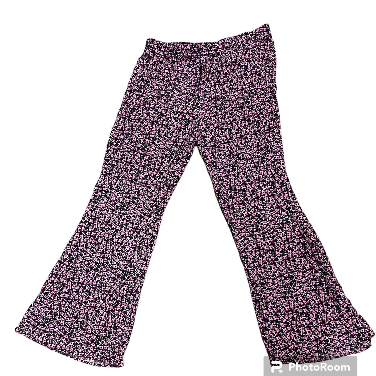 NEW Zara Batik Print Straight Leg High Waist Pants - Depop
