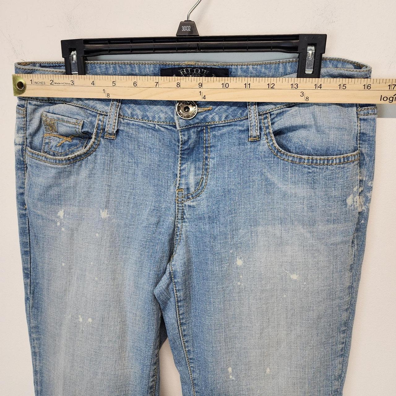 Source Unknown Women's Flare Bleached Jeans - Blu… - image 3