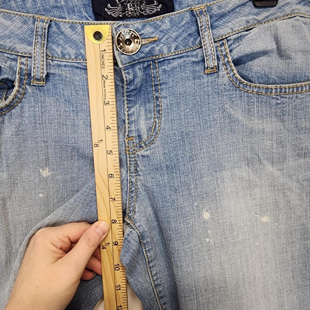 Source Unknown Women's Flare Bleached Jeans - Blu… - image 5