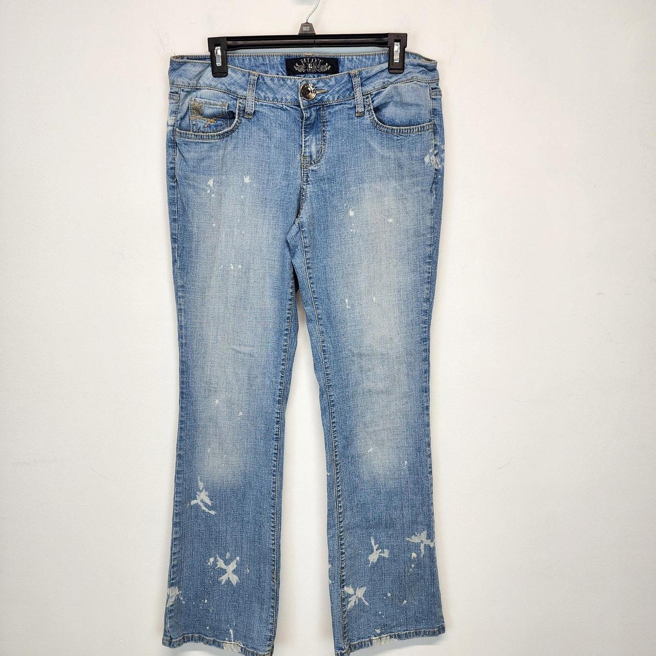 Source Unknown Women's Flare Bleached Jeans - Blu… - image 1