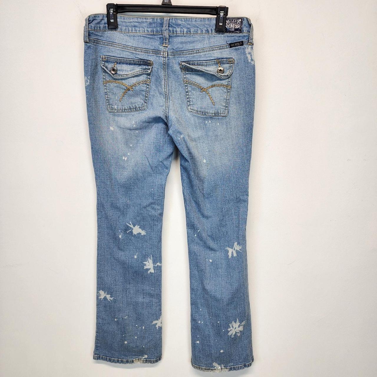 Source Unknown Women's Flare Bleached Jeans - Blu… - image 2