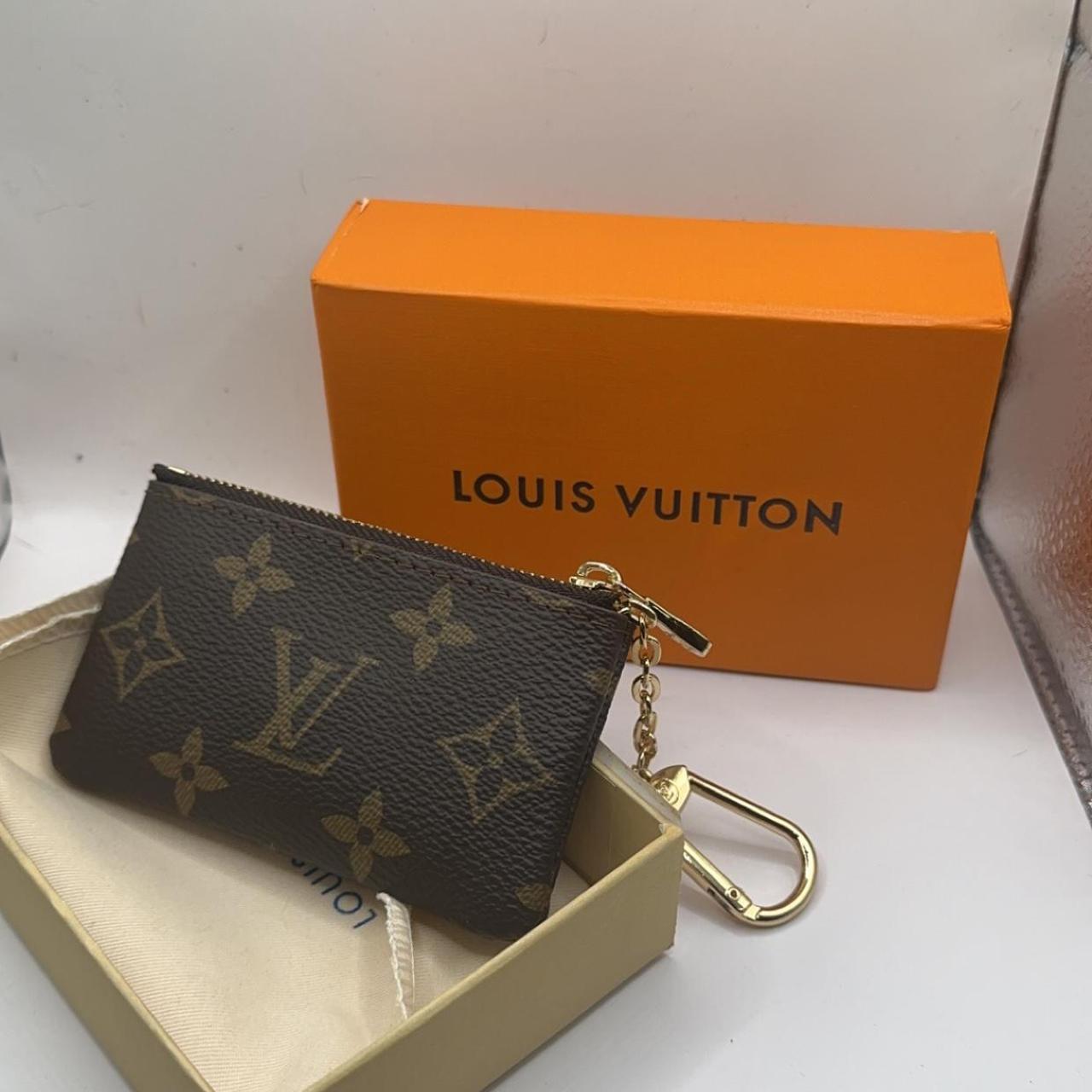 LV Coin Purse 💕 Brown/ Orange Monogram 100... Depop