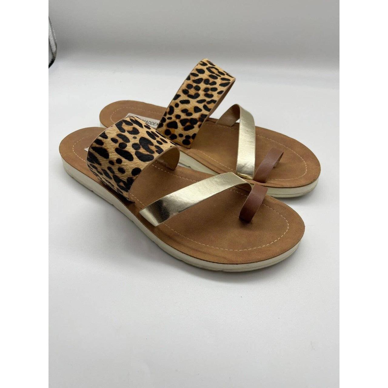 Leopard sandals sale steve madden