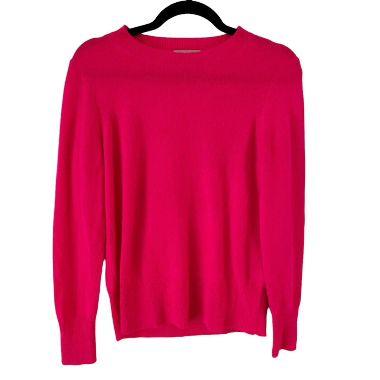 NEW J Crew Cashmere classic-fit crewneck hotsell sweater, Pink, XS