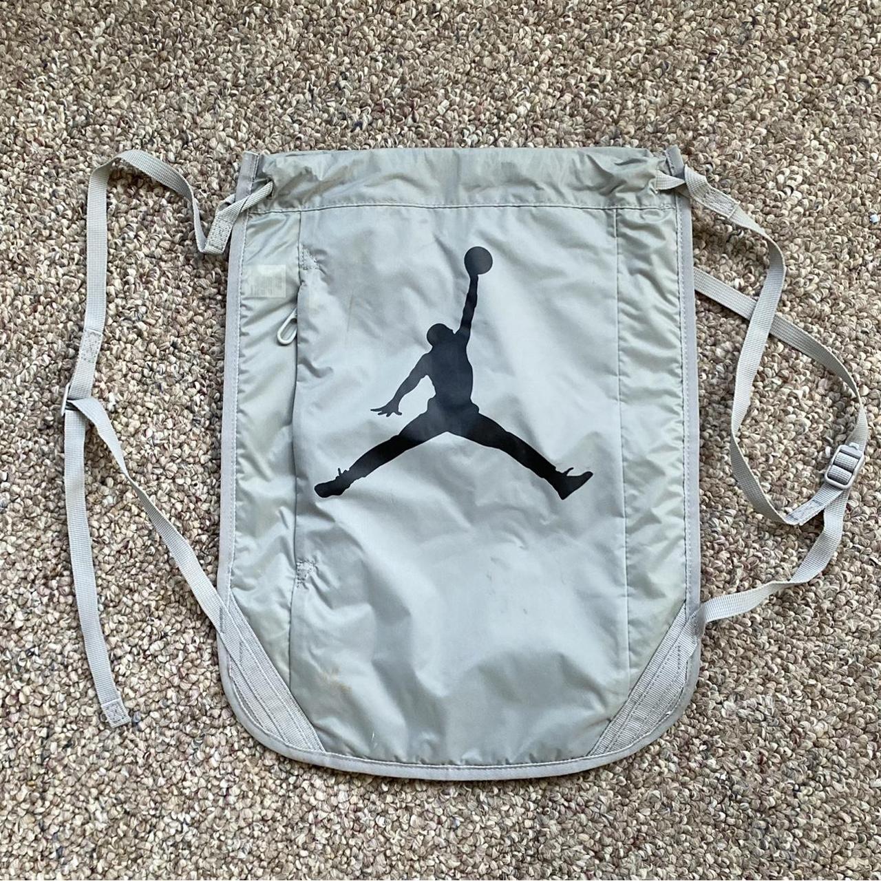 Nike Air Jordan Drawstring Bag Classic Shoe Box Logo... - Depop