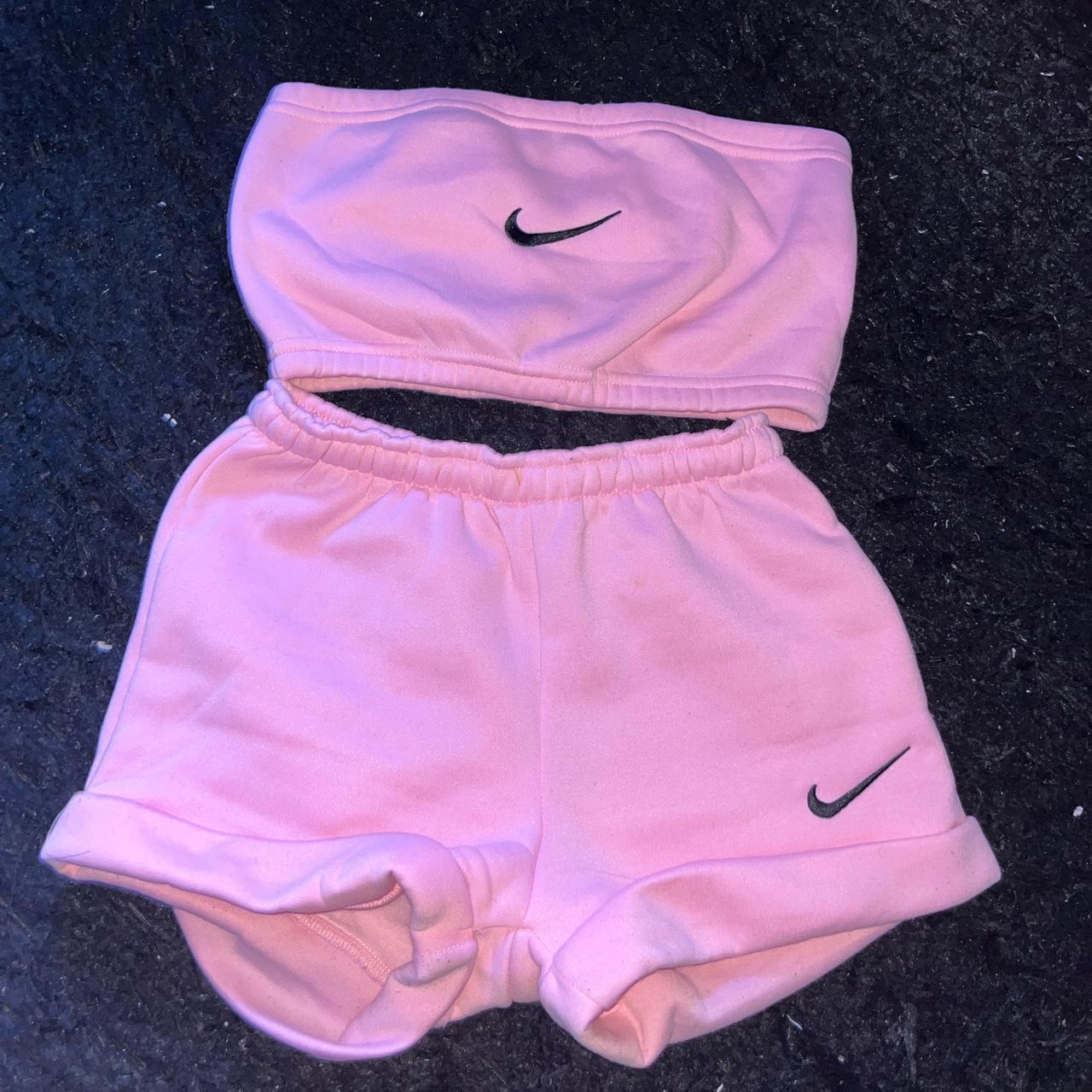 Nike tube top outlet and shorts set