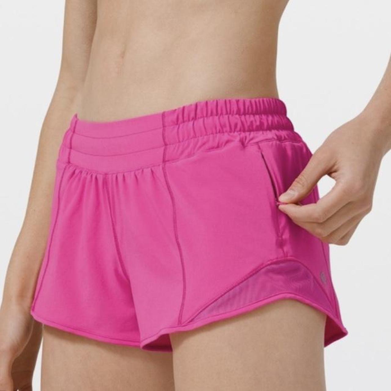 LULULEMON Hotty hot shorts in sonic pink 2.5 inch - Depop
