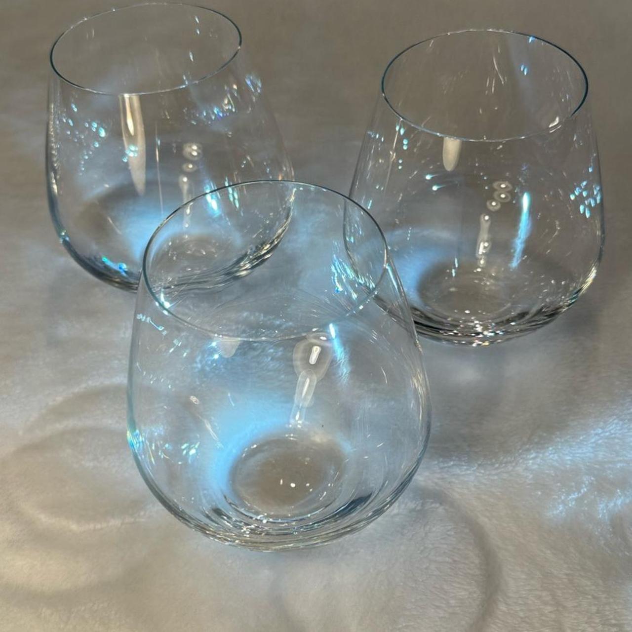 set of 6 Lenox Umbria Stemless Wine Glasses