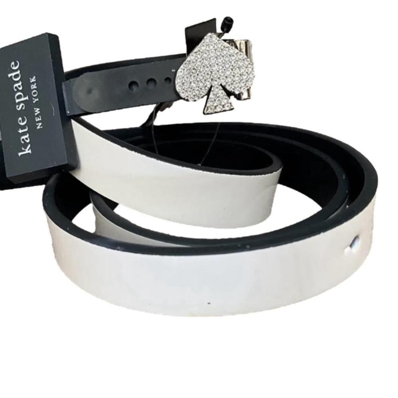 Kate spade sales white belt