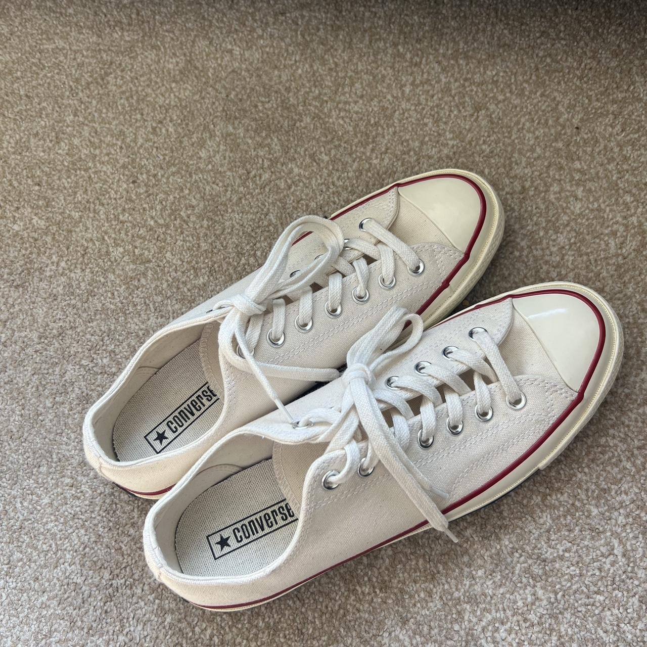 Converse cream low top chuck 70s Brand new Never... - Depop