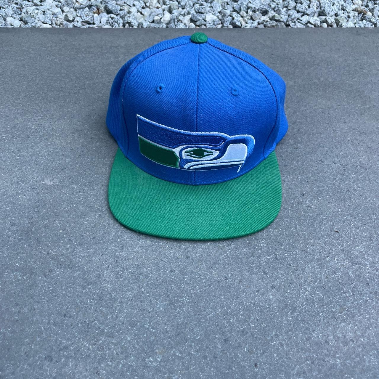 NFL Men's Blue and Green Hat | Depop