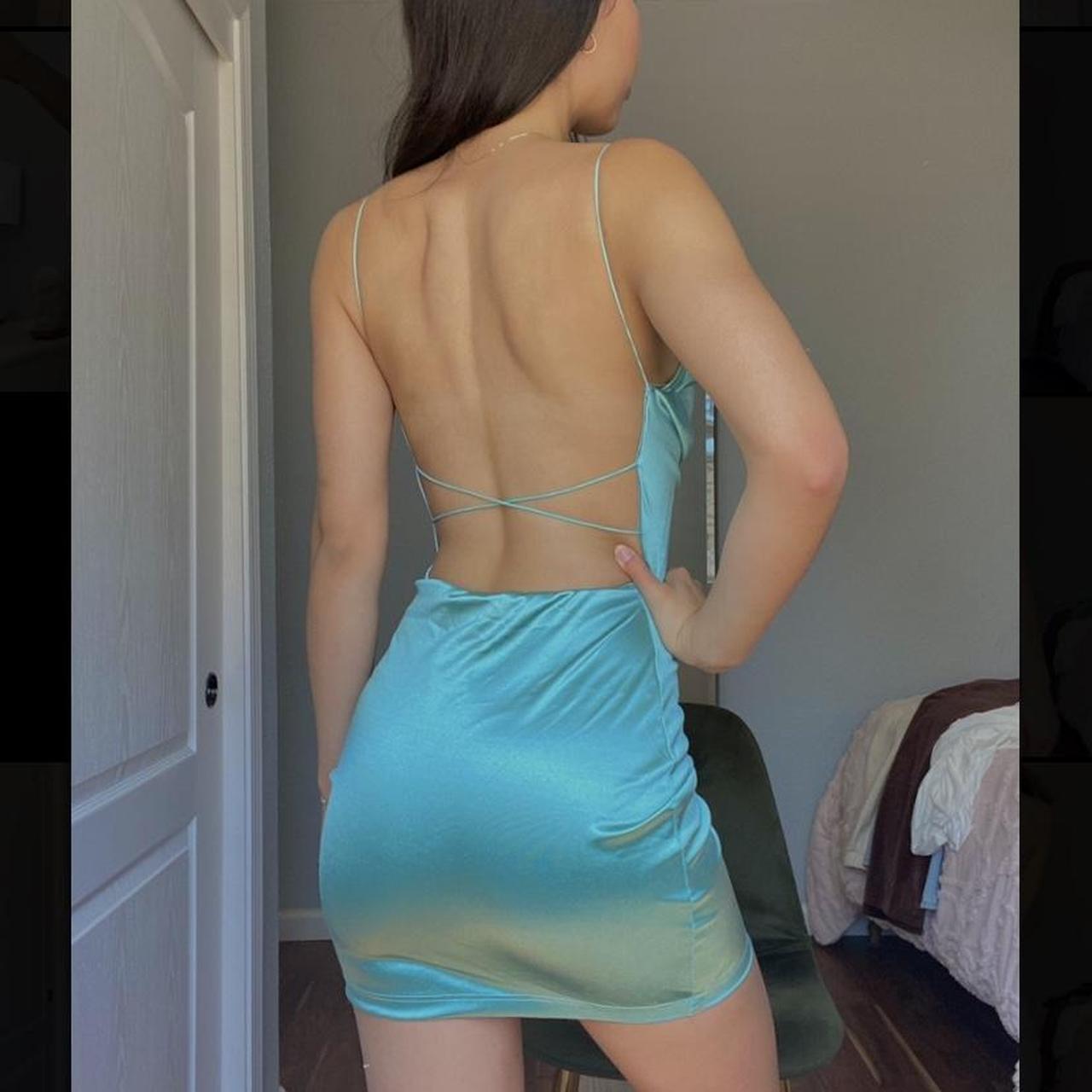 PERFECT AQUA HOMECOMING DRESS FROM WINDSOR SIZE Depop   P0 