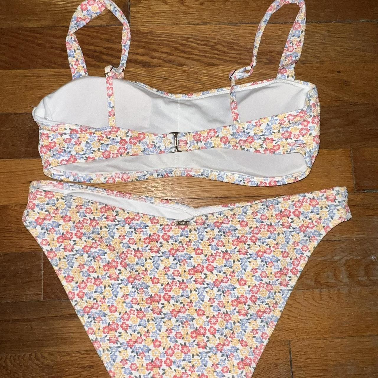 Hollister bathing suit with multicolored floral...