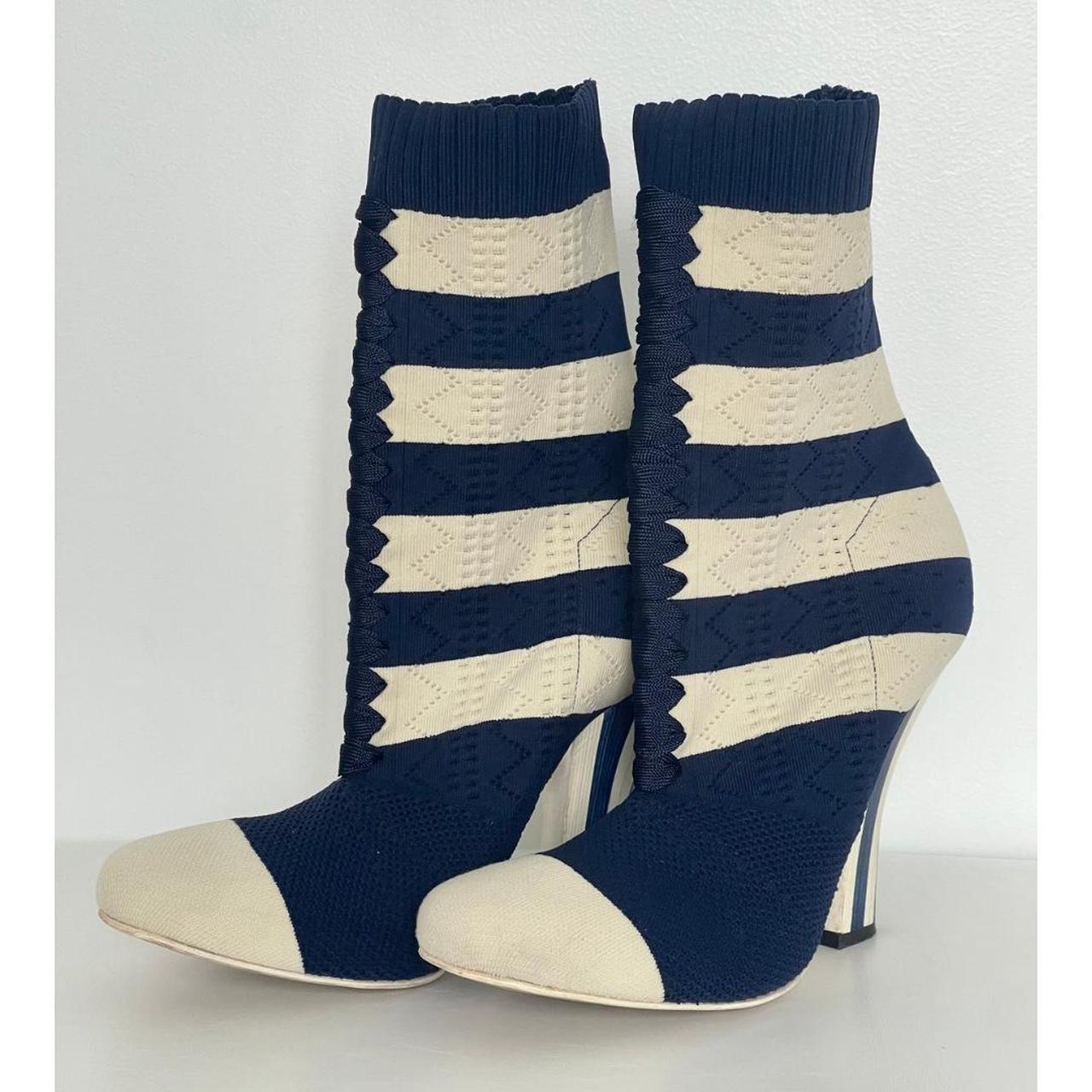 Fendi blue outlet boots