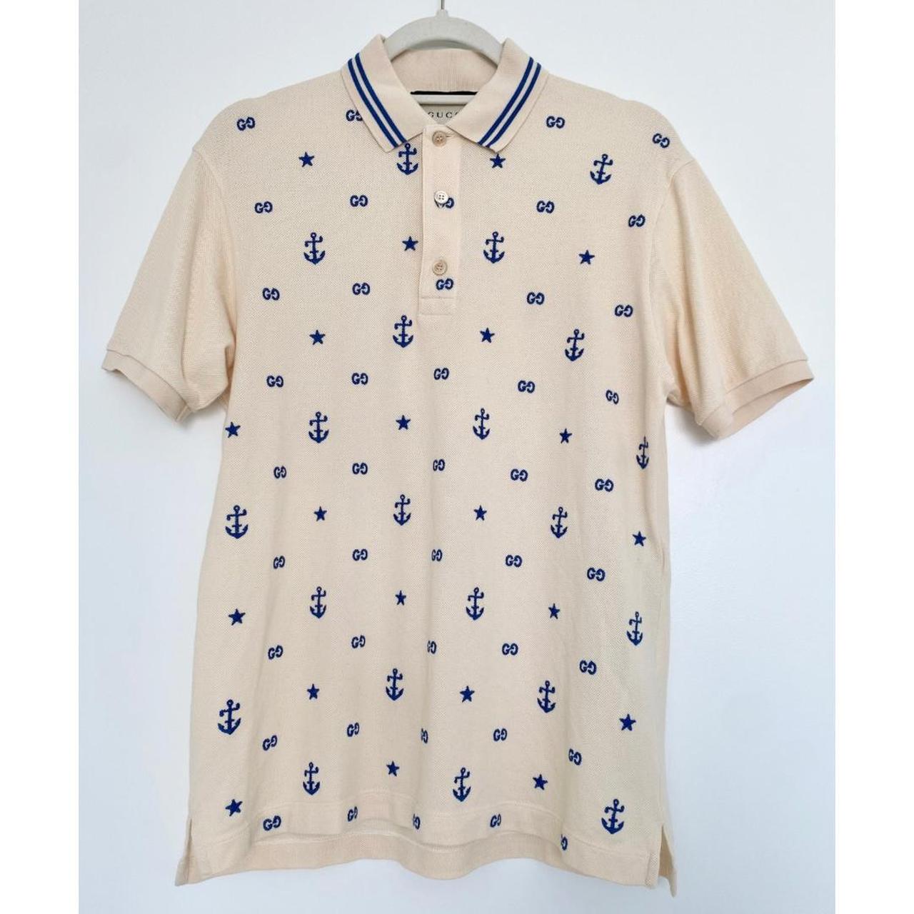 Gucci, Shirts, Gucci Monogram Polo Shirt