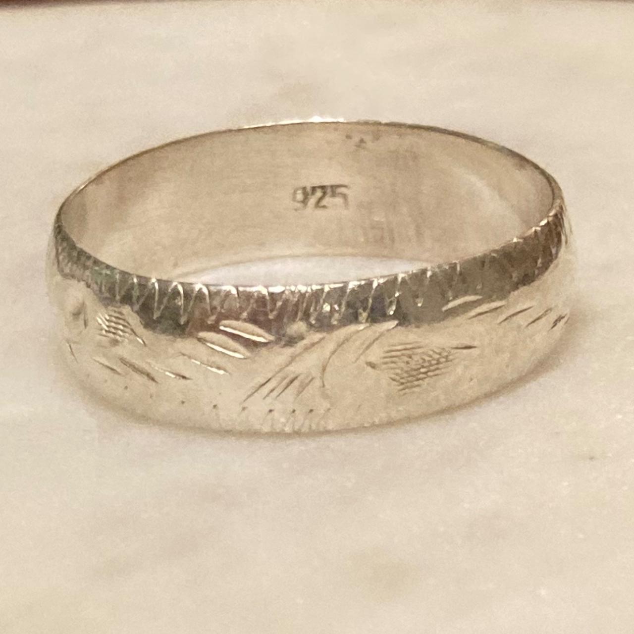 Source Unknown Women's Ring - Silver – Etched Ste… - image 3