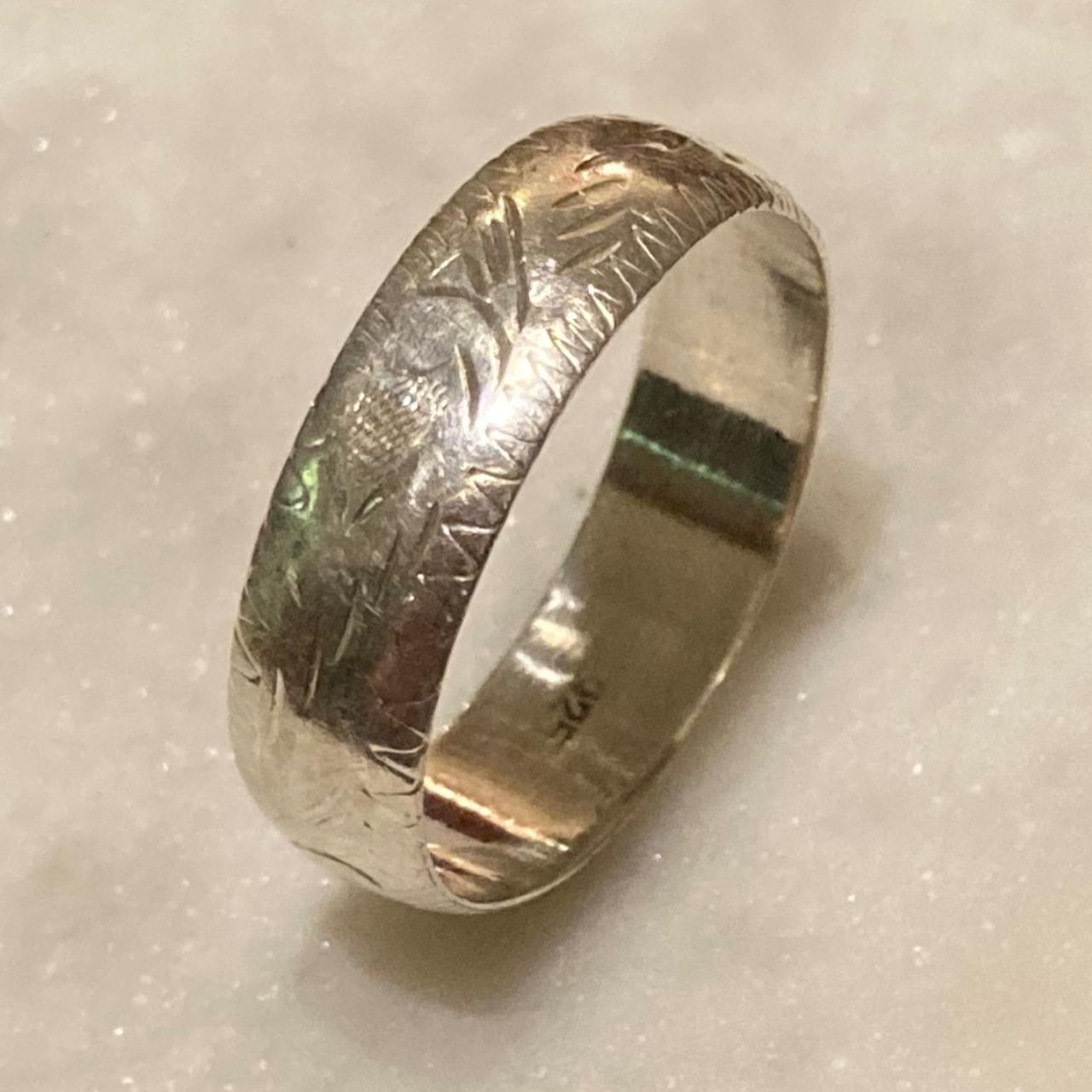 Source Unknown Women's Ring - Silver – Etched Ste… - image 2