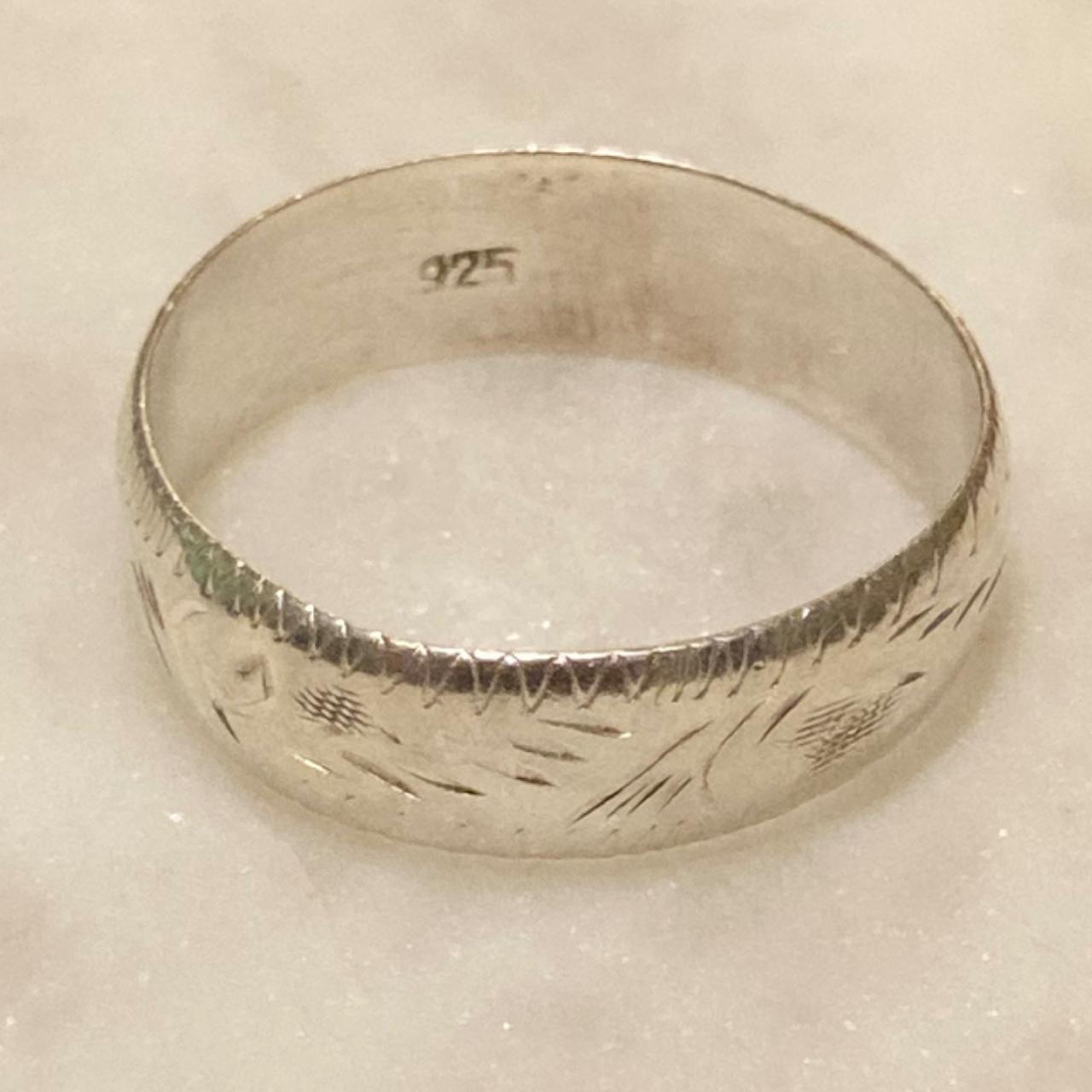 Source Unknown Women's Ring - Silver – Etched Ste… - image 4