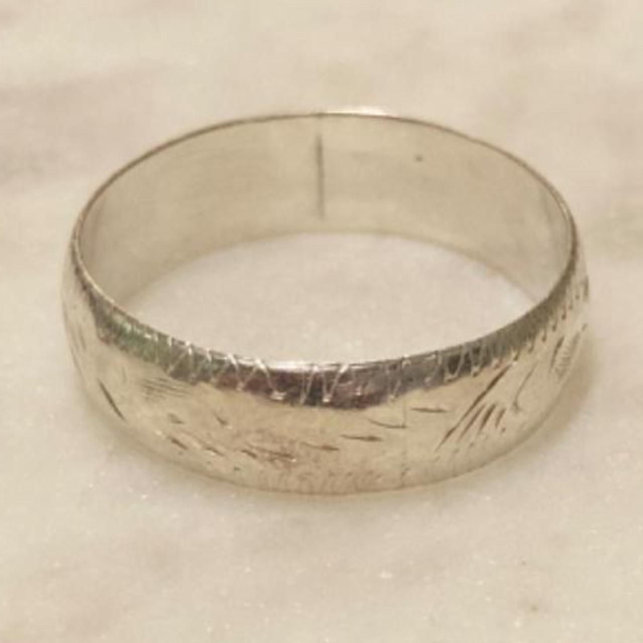 Source Unknown Women's Ring - Silver – Etched Ste… - image 5