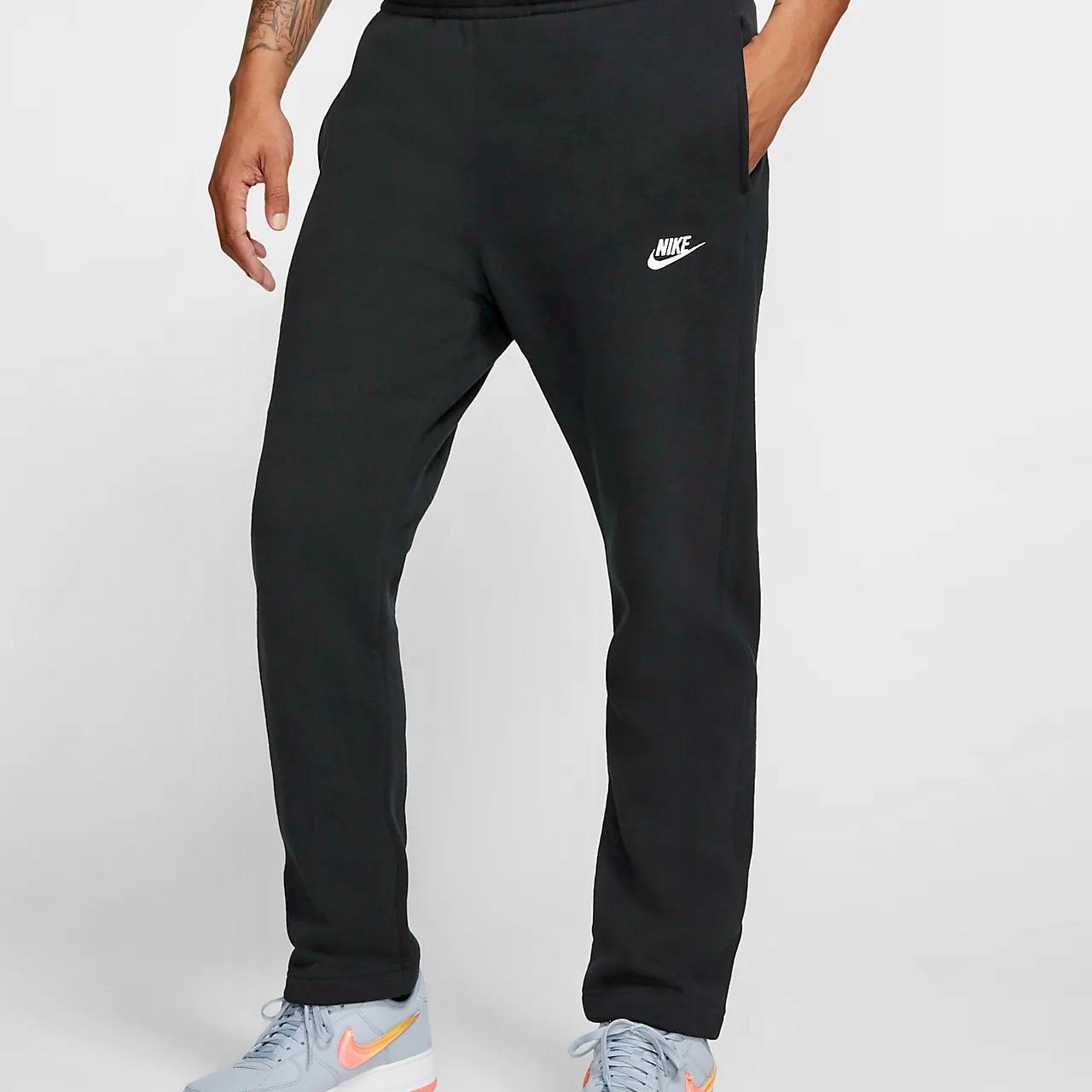 ‘Black’ Nike Wide Bottom Fleece Sweatpants • Full... - Depop