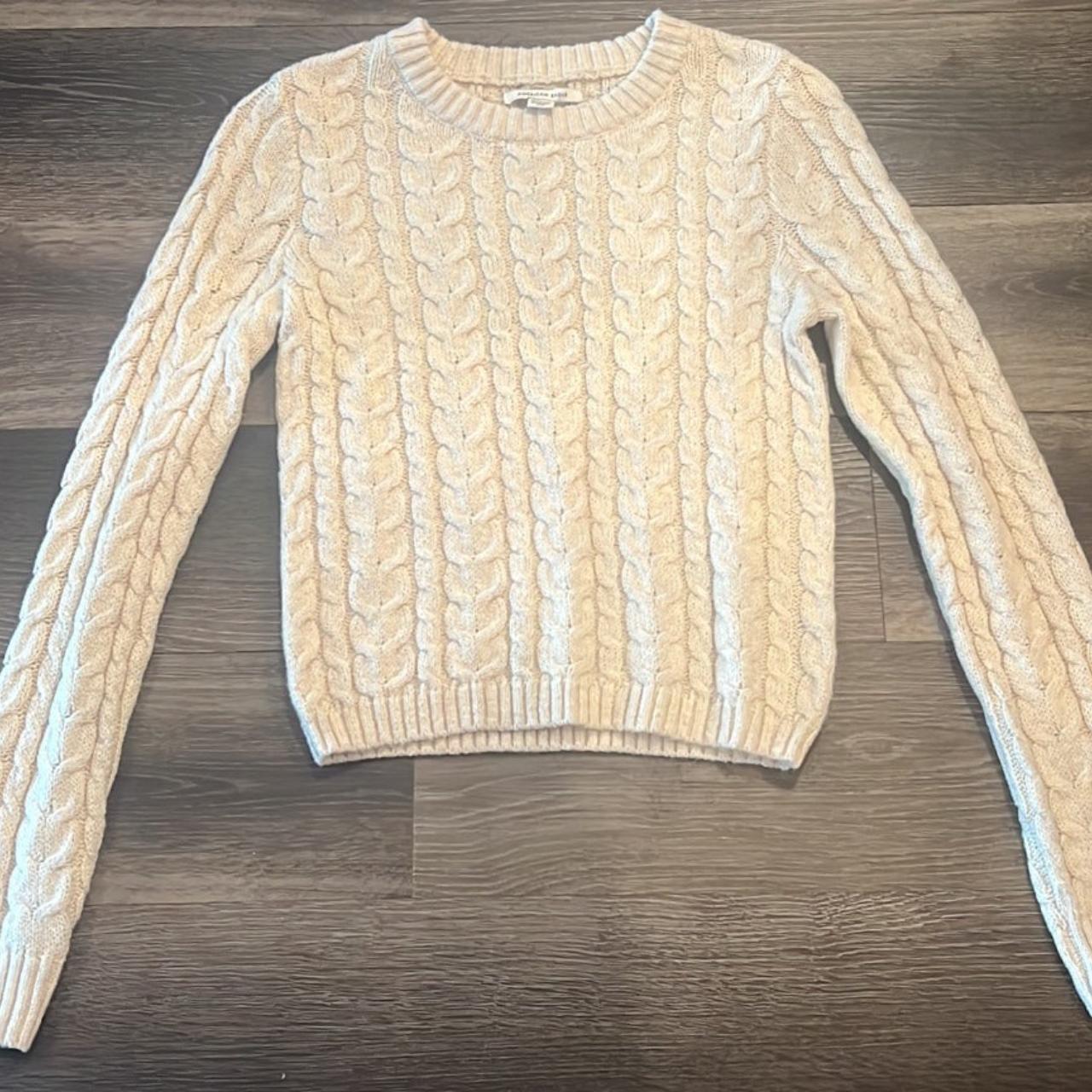 AE Cable Knit Crew Neck Sweater