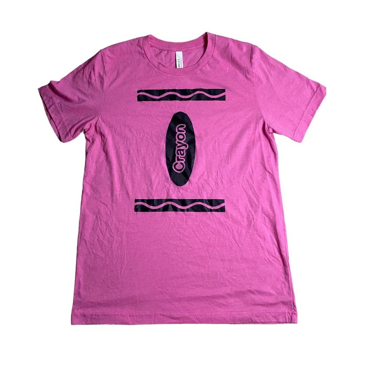 Short-Sleeve Pink Crayons T-Shirt