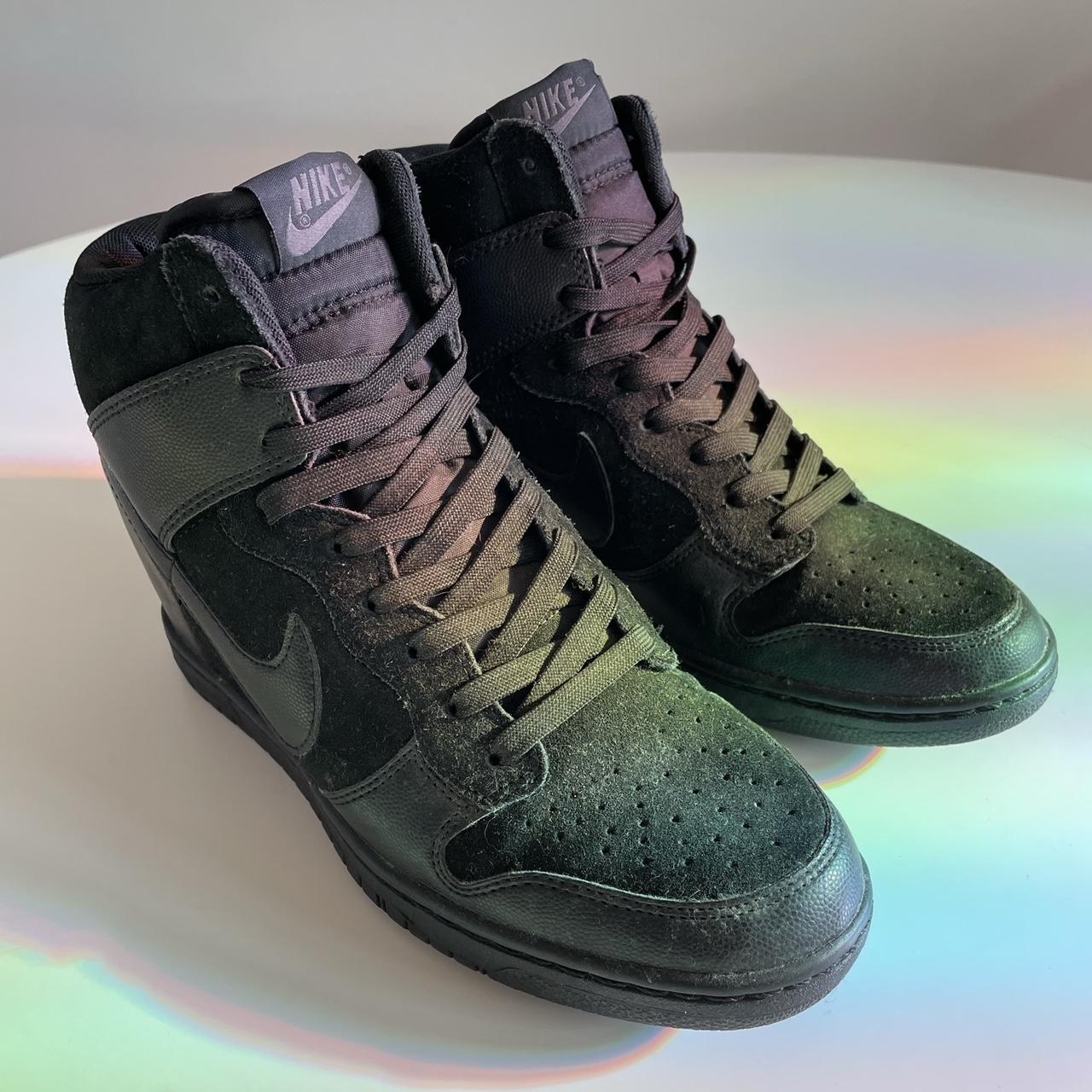 nike dunk wedges black