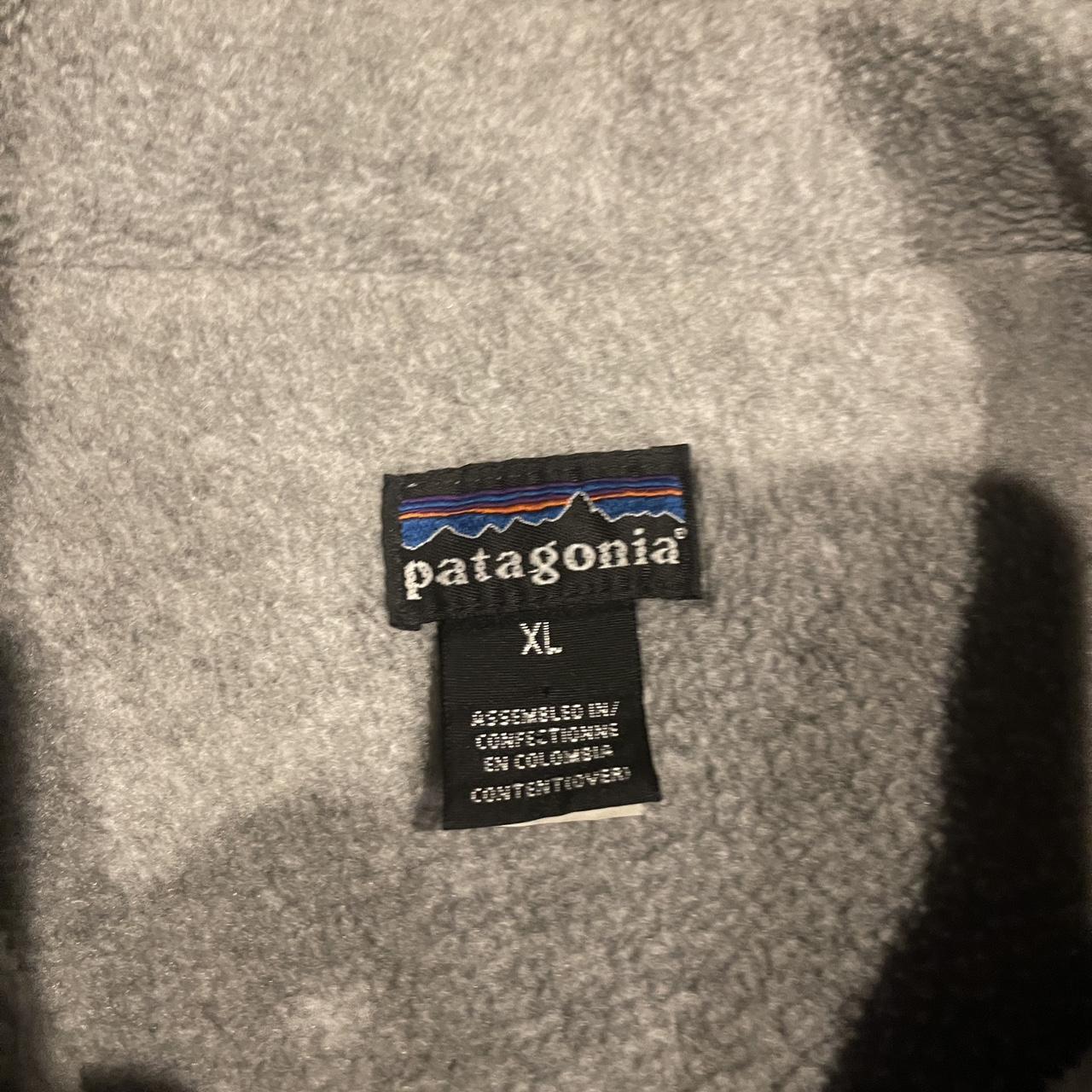 Vintage Patagonia Blue Nylon with Grey Fleece... - Depop