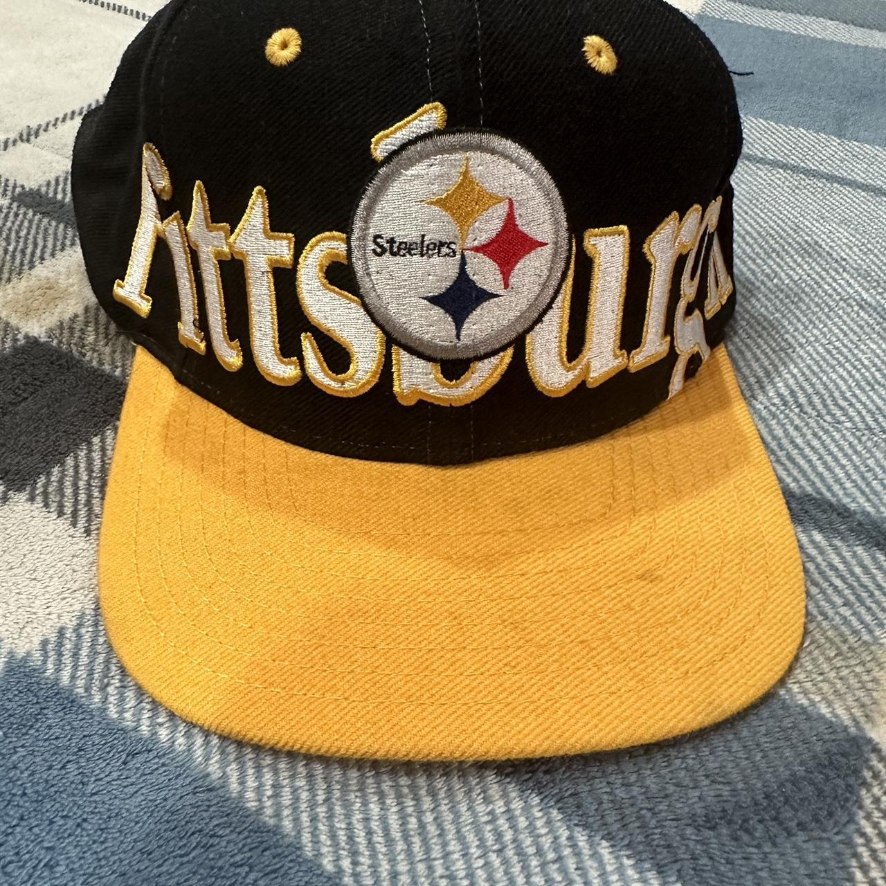 Vintage Steelers Snapback Pre-owned Washed - Depop